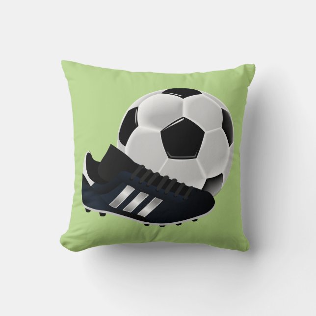 Boys soccer lovers customisable cushion (Front)