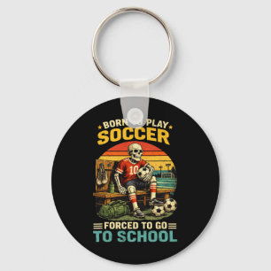 Boys Soccer Player Shirt Playing Soccer Funny Key Ring