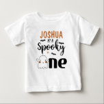 Boy's Spooky One Halloween 1st Birthday Shirt<br><div class="desc">Boy's Spooky One Halloween 1st Birthday Shirt

This cute 1st birthday party Halloween t-shirt features a cute ghost,  some bats and star.  This is an adorable t-shirt for your little one to wear on at his Halloween first birthday party.</div>