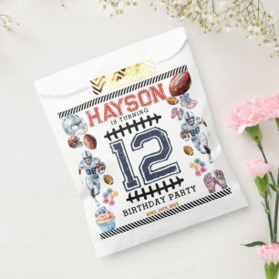 Boys Sports Football Birthday Party Favour Bag