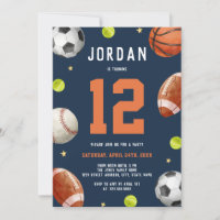 Boys Sports Theme Birthday Party 