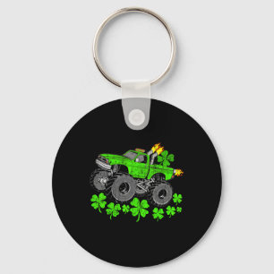 Boys St Patricks Day Lucky Monster Truck Key Ring
