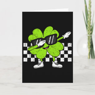 Boys St Patricks Day Toddler Lucky Dabbing Shamroc Card