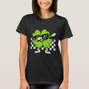 Boys St Patricks Day Toddler Lucky Dabbing Shamroc T-Shirt