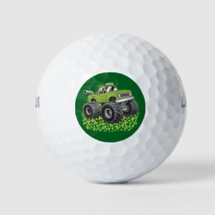 Boys St Patricks Day Toddler Lucky Monster Truck Golf Balls