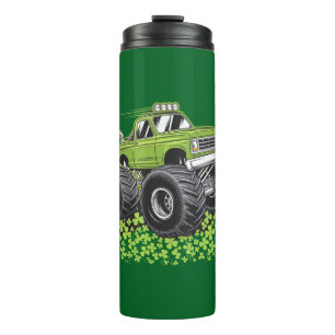 Boys St Patricks Day Toddler Lucky Monster Truck  Thermal Tumbler