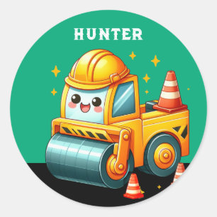 Boys steamroller Sticker