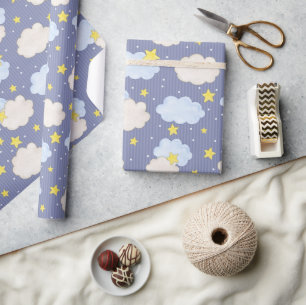 Boys Striped Sky Wrapping Paper