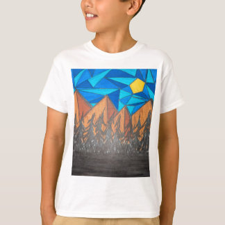 Boys T-Shirt - Stained Glass Mountains 