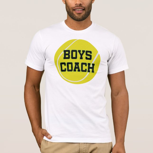Boys Tennis Coach Gift T-Shirt (Front)