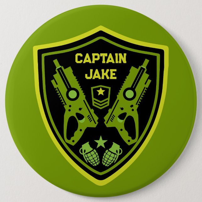 Boys Toy Dart Gun Battle 6 Cm Round Badge (Front)