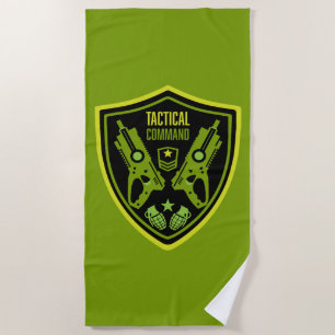 Boys Toy Dart Gun Battle Beach Towel