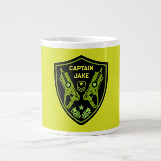 Boys Toy Dart Gun Battle Large Coffee Mug (Front)