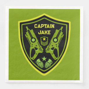 Boys Toy Dart Gun Battle Napkin