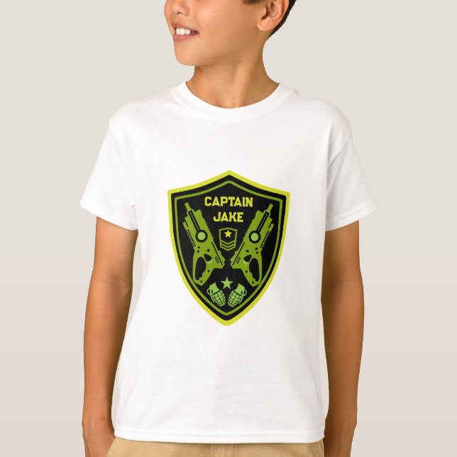 Boys Toy Dart Gun Battle T-Shirt (Front)