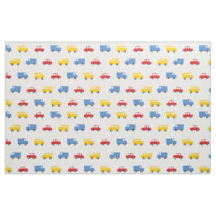 Boys Toys Fun Transport Car Bus Truck Kids Fabric