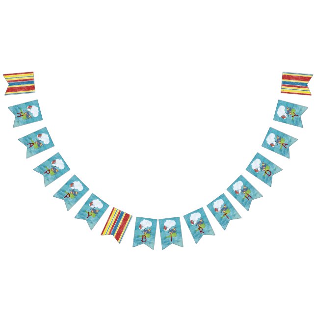 Boys Toys Mixed Media BIRTHDAY Bunting (All)