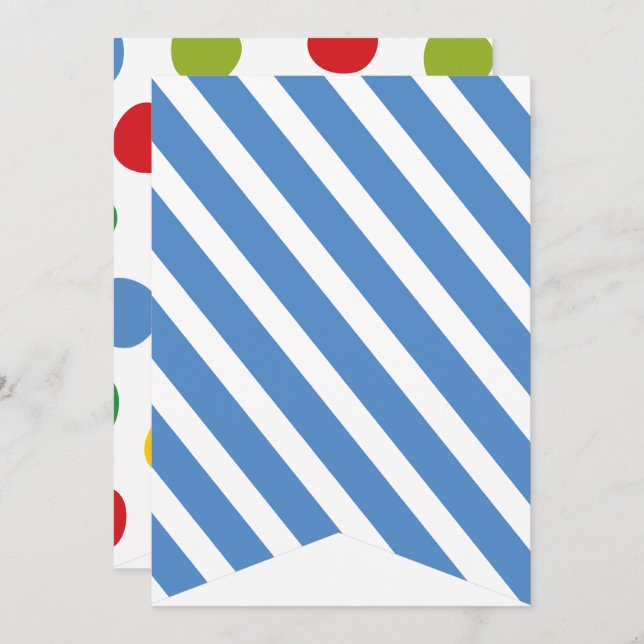 Boys Toys Transport Happy Birthday Party Banner Invitation (Front/Back)