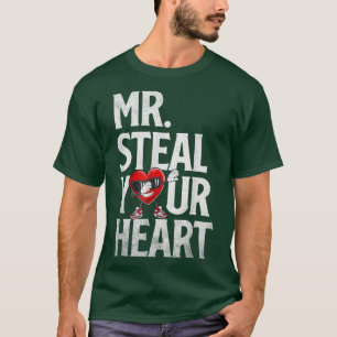 Boys Valentine Mr Steal Your Heart For Boys Toddl T-Shirt