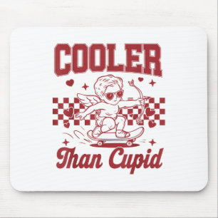 Boys Valentines Day Cooler Than Cupid Skateboardin Mouse Pad