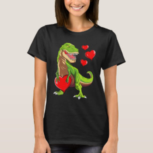 Boys Valentines Day Kids Dinosaur T Rex Lover I St T-Shirt