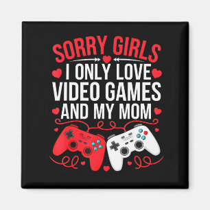 Boys Valentines Day Kids Funny Video Games Gamer V Magnet