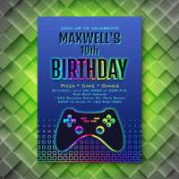 Boys' Video Game Navy Birthday