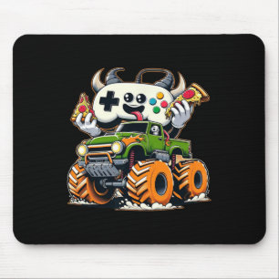 Boys Video Game Pizza Lifted 4x4 Truck Mouse Pad