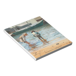 Boys Wading (1873) By Winslow Homer Notepad