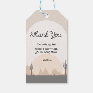 Boys' Western First Rodeo Gift Tag