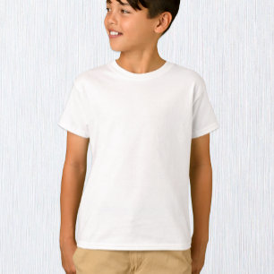 Boys White T-Shirt, Kids / Customise T-Shirt