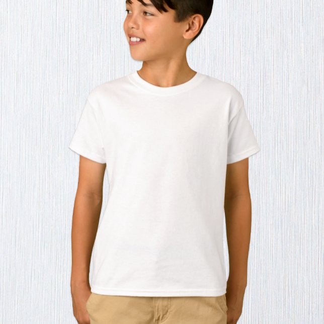Boys White T-Shirt, Kids / Customise T-Shirt (Creator Uploaded)