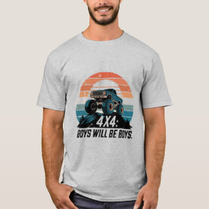 boys will be boys: 4x4 Adventure Truck T-Shirt