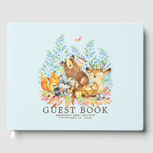Boys Woodland Baby Shower Guest Book