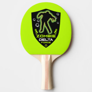 Boys Zombie Birthday Ping Pong Paddle