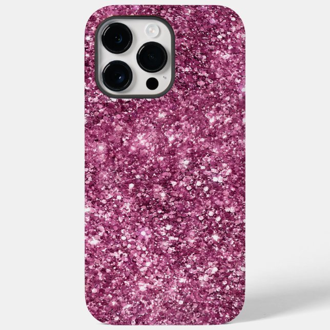 Boysenberry Pink Glitz Glitter Case-Mate iPhone Case (Back)