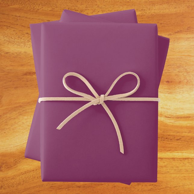 Boysenberry Solid Color Wrapping Paper Sheet (Creator Uploaded)