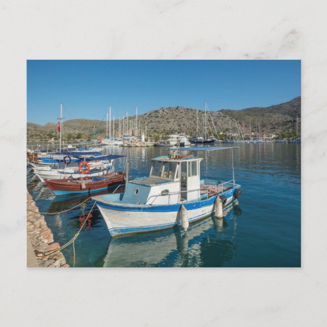 Bozburun Harbour Near Marmaris, Turkey Postcard (Front)