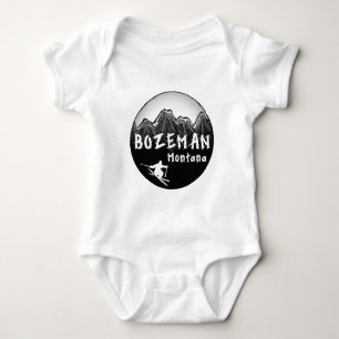 Bozeman Montana artistic skier Baby Bodysuit