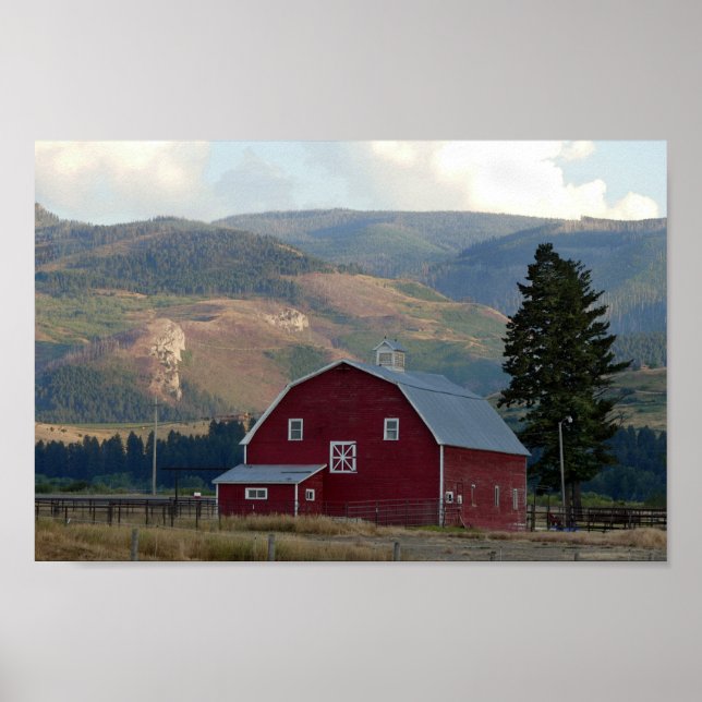 Bozeman, Montana, Barn Poster (Front)
