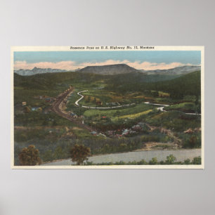 Bozeman, Montana - Bozeman Pass on Highway 10 Poster