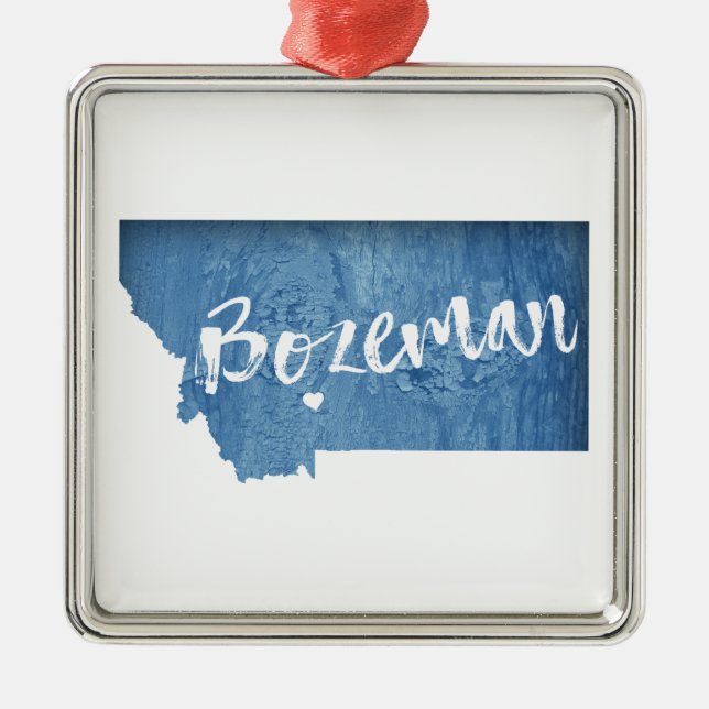Bozeman, Montana Metal Ornament (Front)