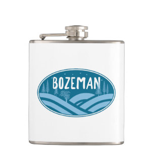 Bozeman Montana Outdoors Hip Flask