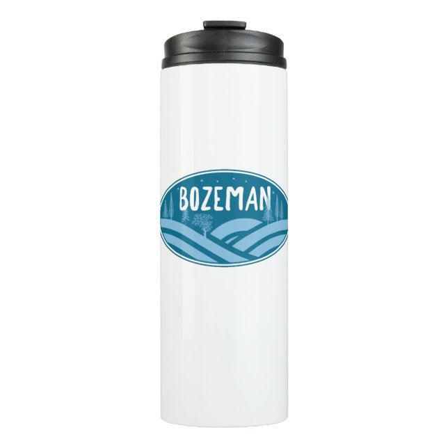 Bozeman Montana Outdoors Thermal Tumbler (Front)