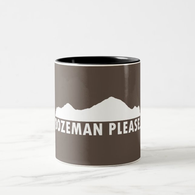 Bozeman Please Two-Tone Coffee Mug (Center)