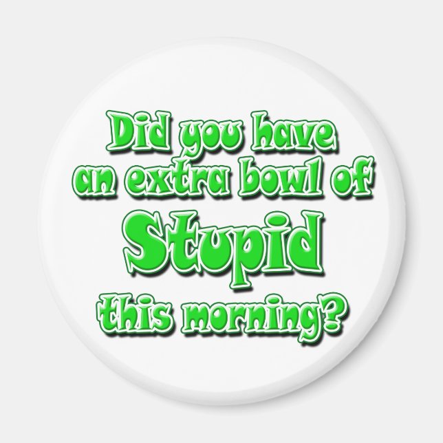 Bozo Award Magnet (Front)