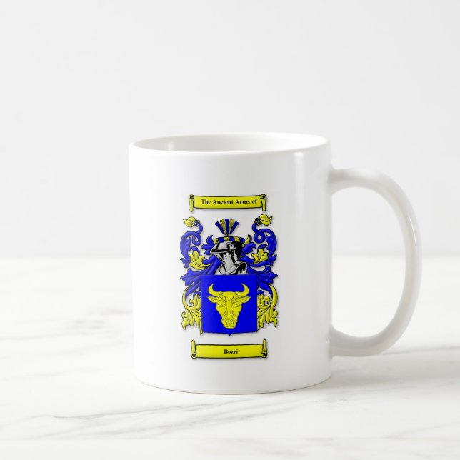 Bozzi Coat of Arms Coffee Mug (Right)