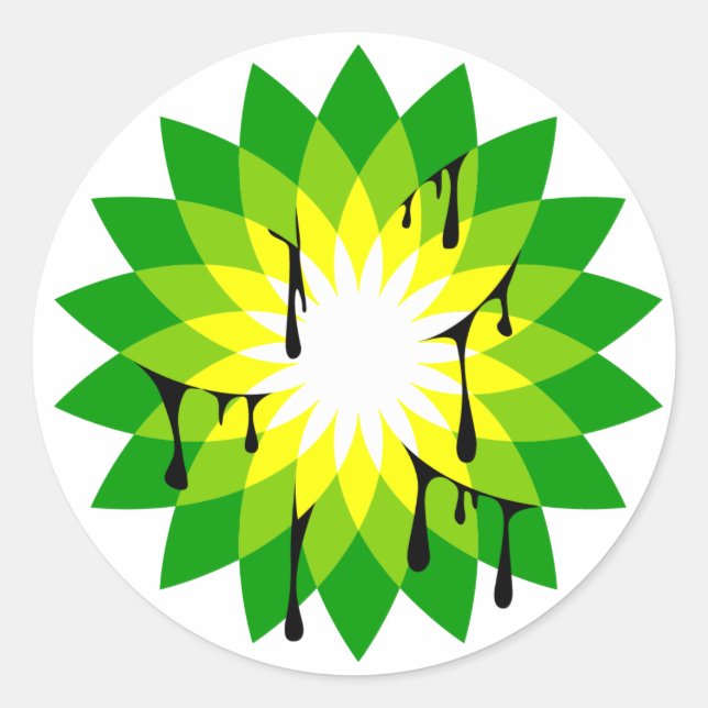 BP Oil Leak Classic Round Sticker (Front)