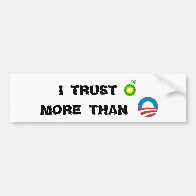 BP vs Obama Sticker (Front)