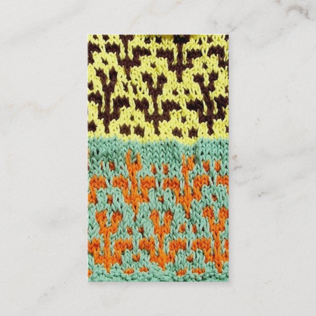 bpc Artisanware Knit Business/Profile Card (Front)